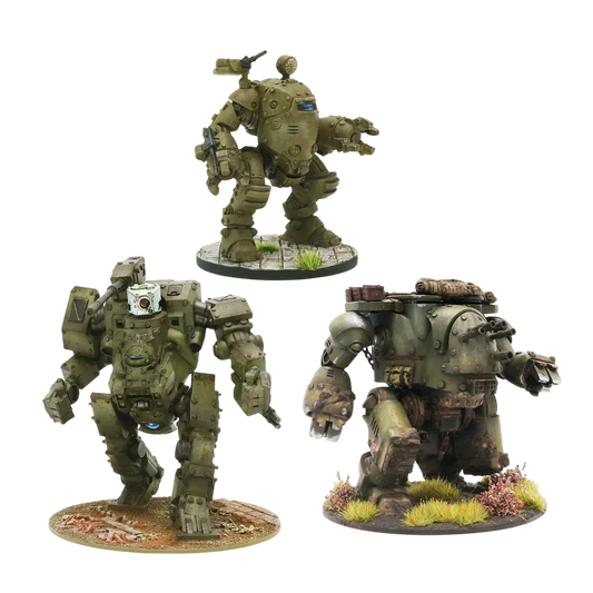 Commonwealth Walker Platoon (Custom Painted) (Assembled)