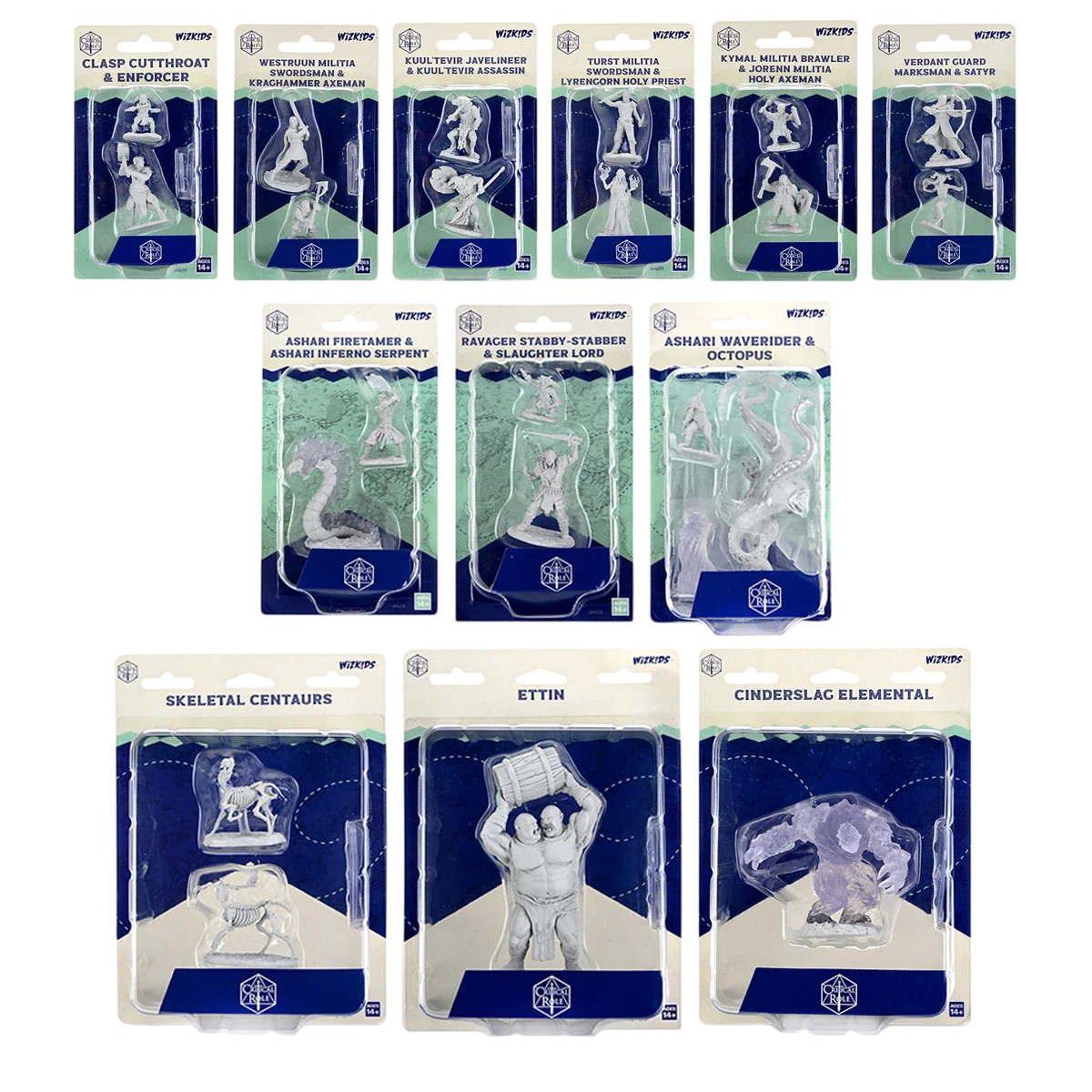 Critical Role Unpainted Miniatures Wave 2: Quick-Pick (New in Box)