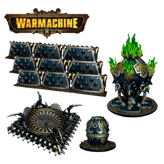 Cryx Defenses Set (Custom Painted) (Assembled)