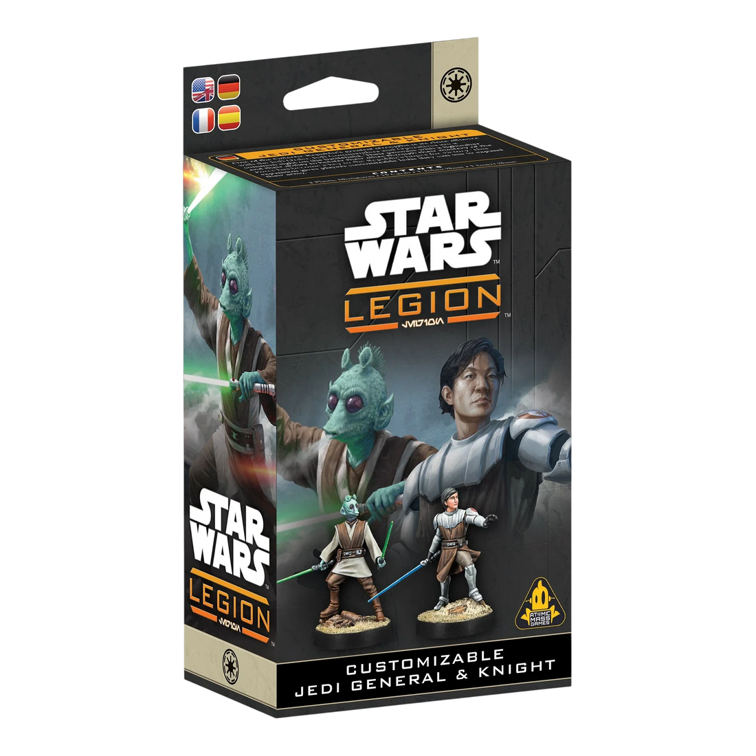 Customizable Jedi General and Knight (Unpainted) (Assembled)