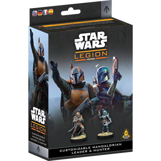 Customizable Mandalorian Leader and Hunter (Unpainted) (Assembled)