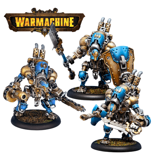 Cygnar Gravediggers Armored Airdrop (Unpainted) (Assembled)
