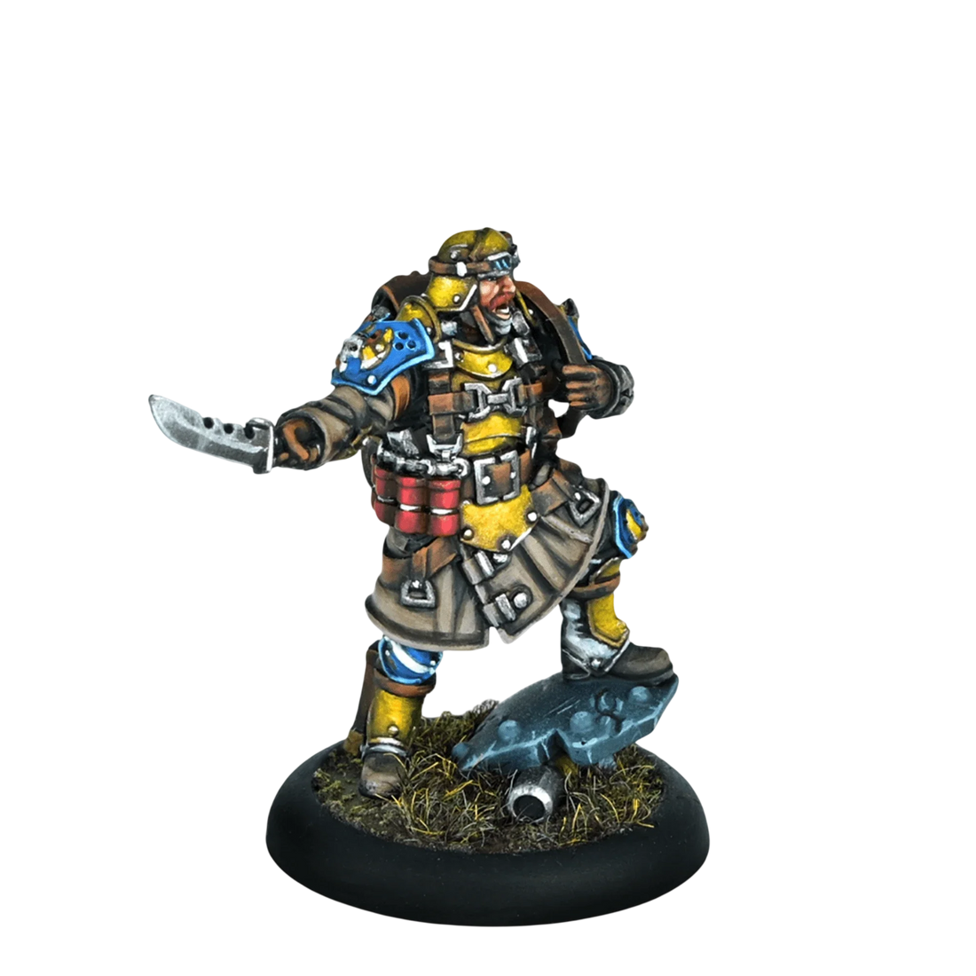 Cygnar Gravediggers Commando Officer (Custom Painted) (Assembled)