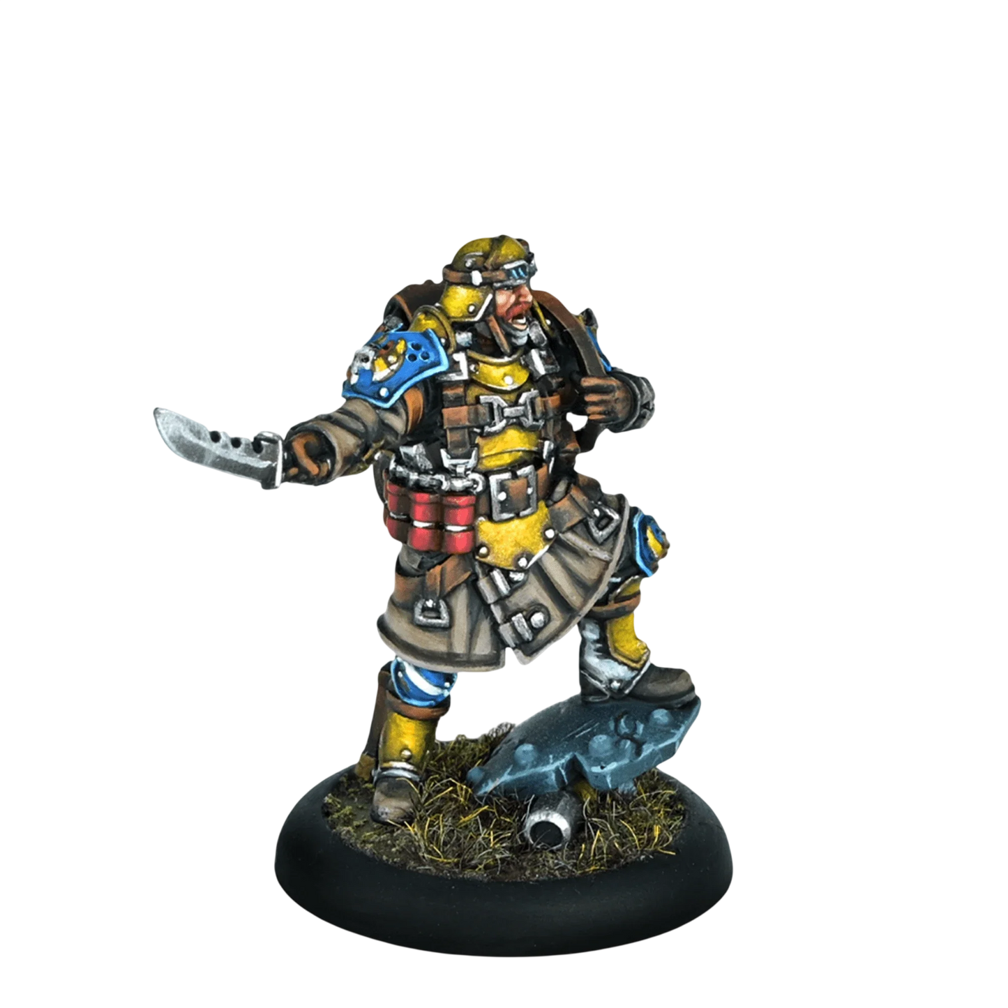 Cygnar Gravediggers Commando Officer (Custom Painted) (Assembled)