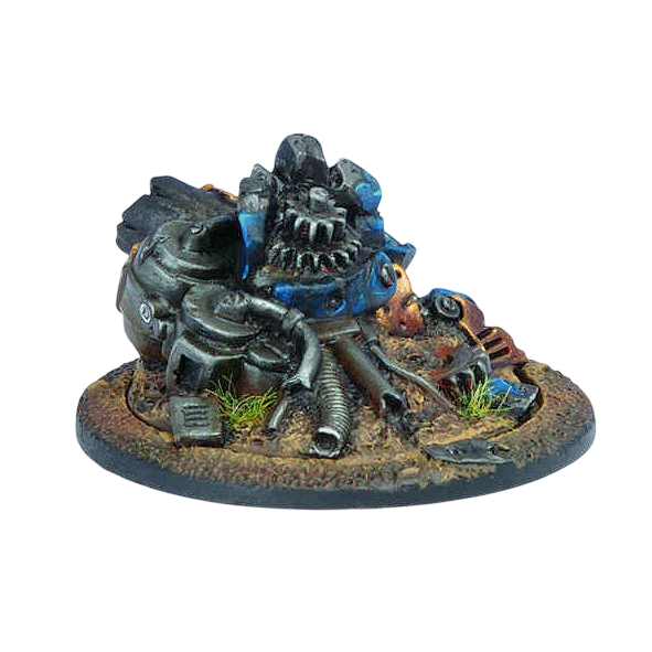 Cygnar Light Warjack Wreck Marker (Custom Painted) (Assembled)