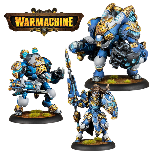 Cygnar Storm Legion Battlegroup Box (Custom Painted) (Assembled)