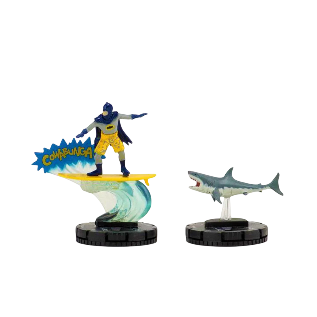 DC Comics HeroClix: 1966 Batman Surfing and Shark (Prepainted)