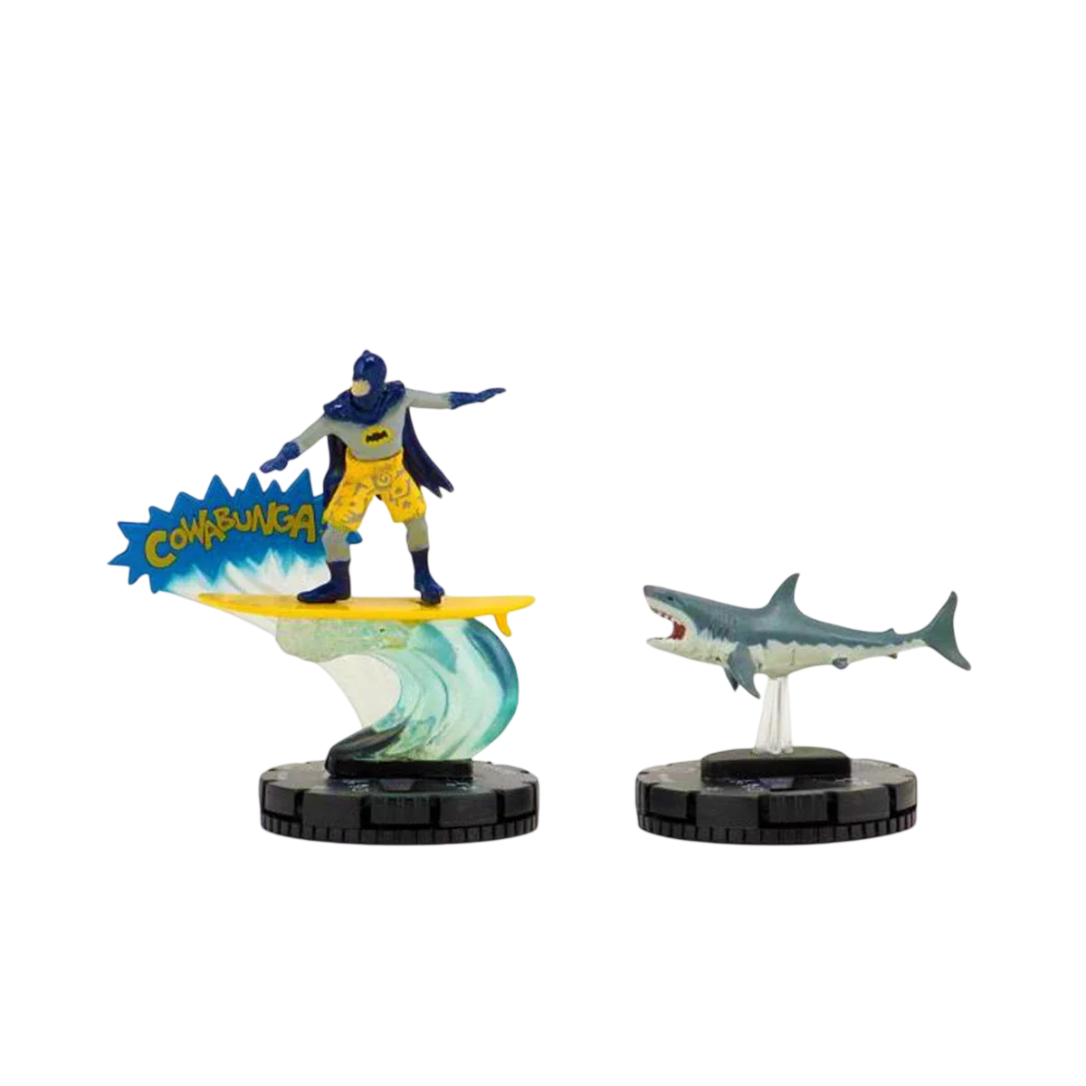 DC Comics HeroClix: 1966 Batman Surfing and Shark (Prepainted)