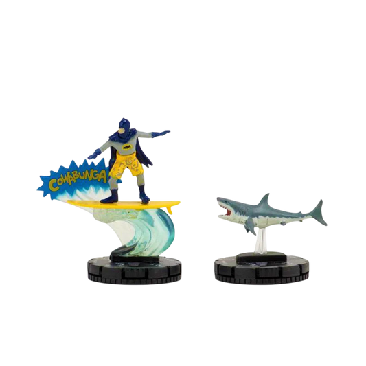 DC Comics HeroClix: 1966 Batman Surfing and Shark (Prepainted)