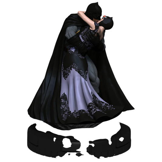 DC Comics HeroClix: Batman & Catwoman (Custom Painted)