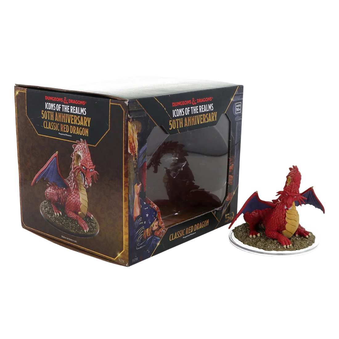 D&D Icons of the Realms: 50th Anniversary: Classic Red Dragon Boxed Miniature (New in Box)
