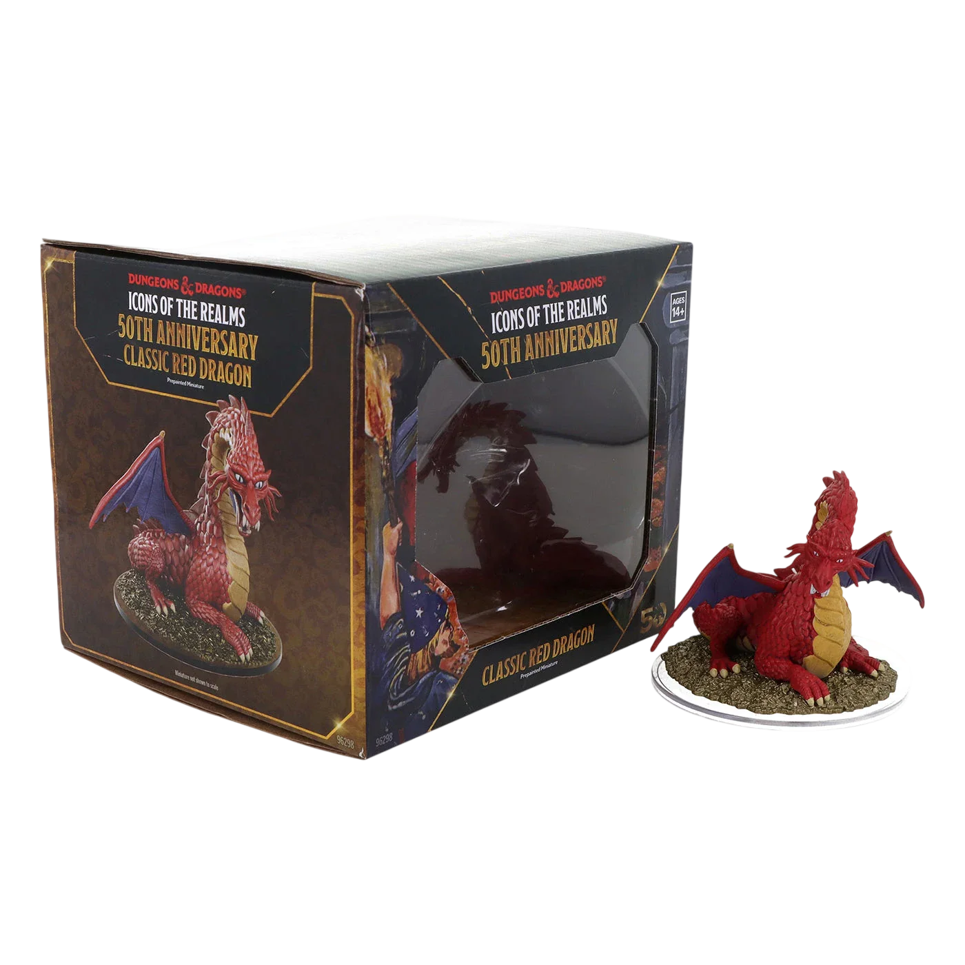 D&D Icons of the Realms: 50th Anniversary: Classic Red Dragon Boxed Miniature (New in Box)
