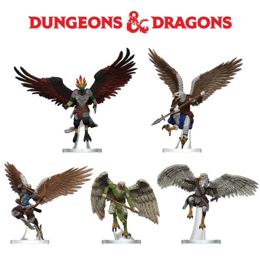 D&D Icons of the Realms: Aarakocra Flock (Custom Painted)