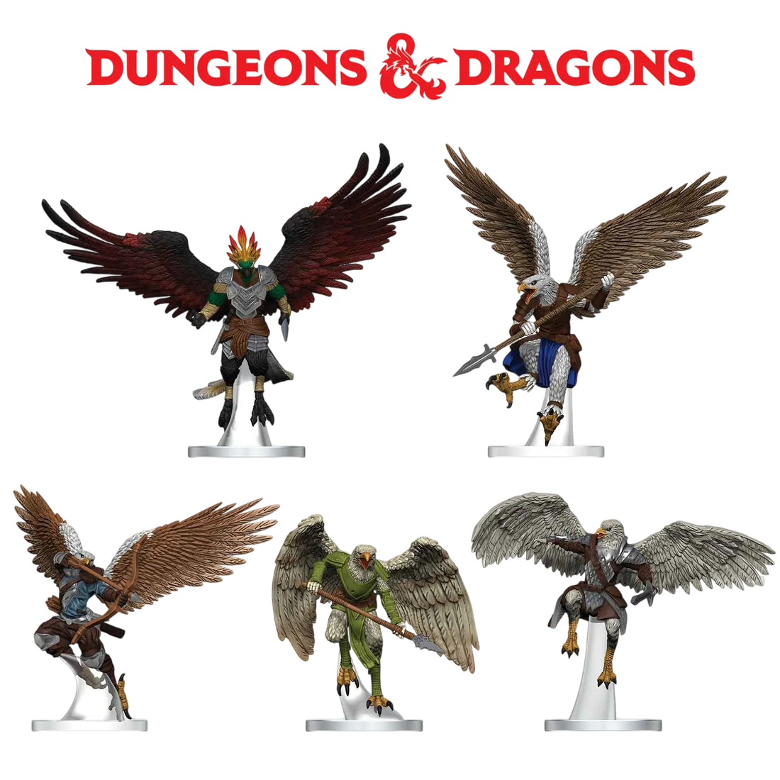 D&D Icons of the Realms: Aarakocra Flock (Prepainted)