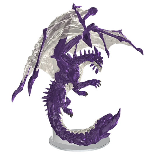 D&D Icons of the Realms: Adult Amethyst Dragon Boxed Miniature (Unpainted)