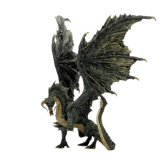D&D Icons of the Realms: Adult Black Dragon Premium Figure (Unpainted)
