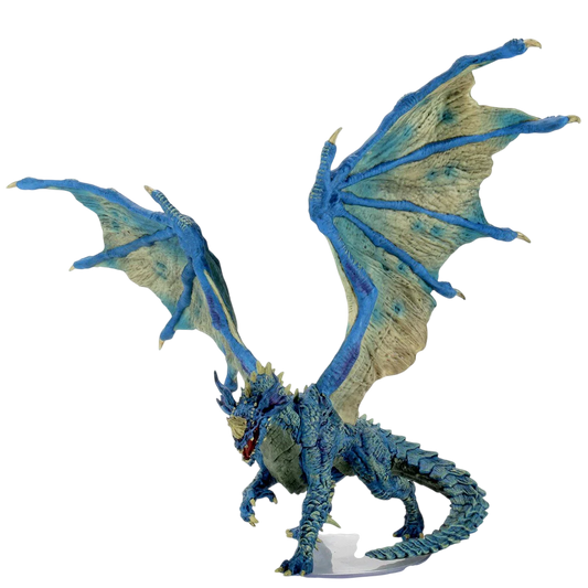 D&D Icons of the Realms: Adult Blue Dragon Premium Figure (Unpainted)