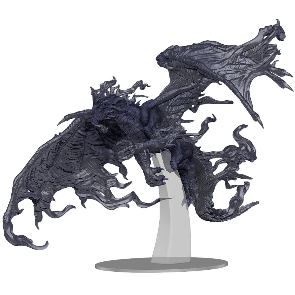 D&D Icons of the Realms: Adult Blue Shadow Dragon (Unpainted)