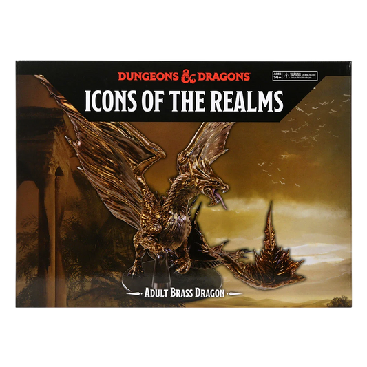 D&D Icons of the Realms: Adult Brass Dragon (Unpainted)