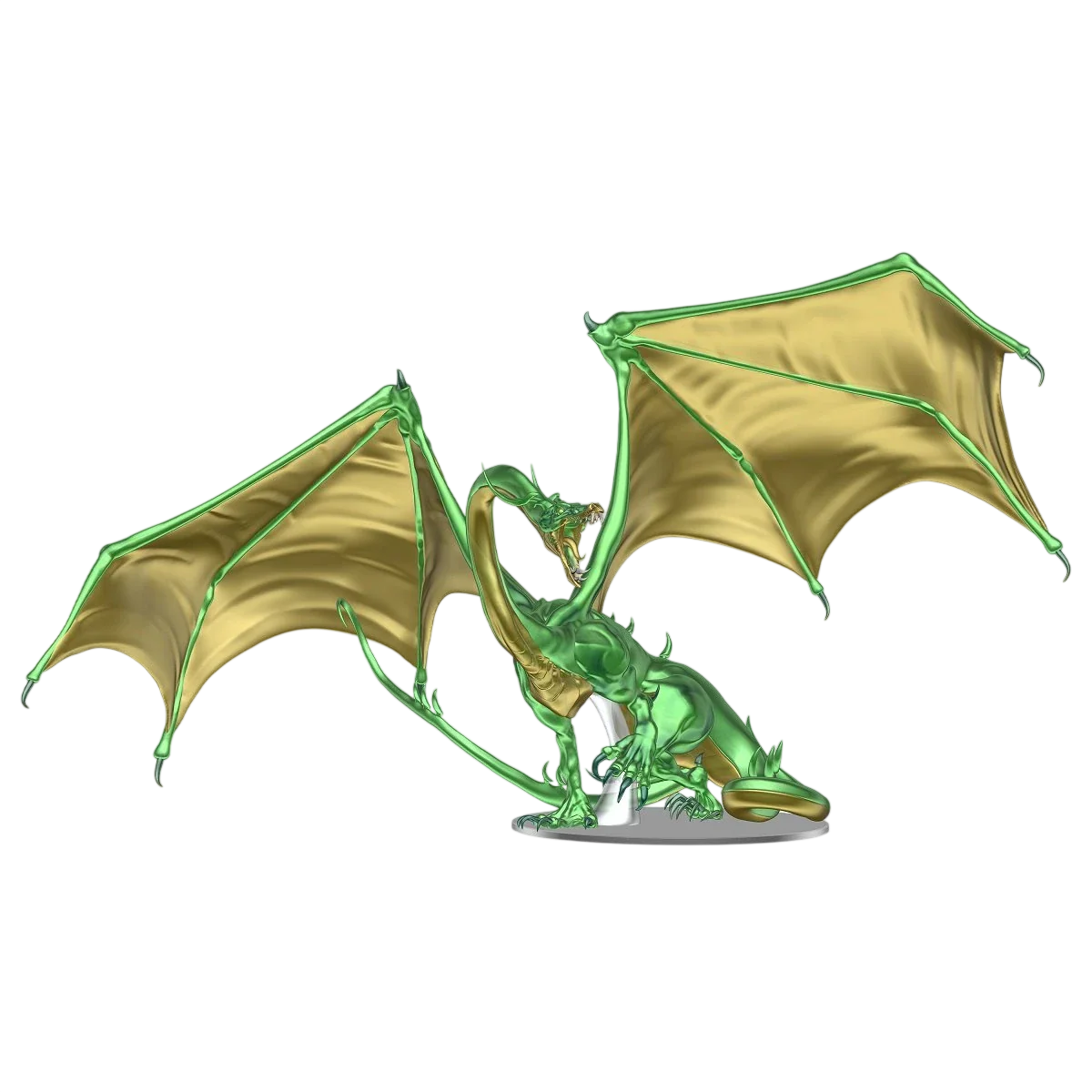D&D Icons of the Realms: Adult Emerald Dragon Premium Figure (New in Box)