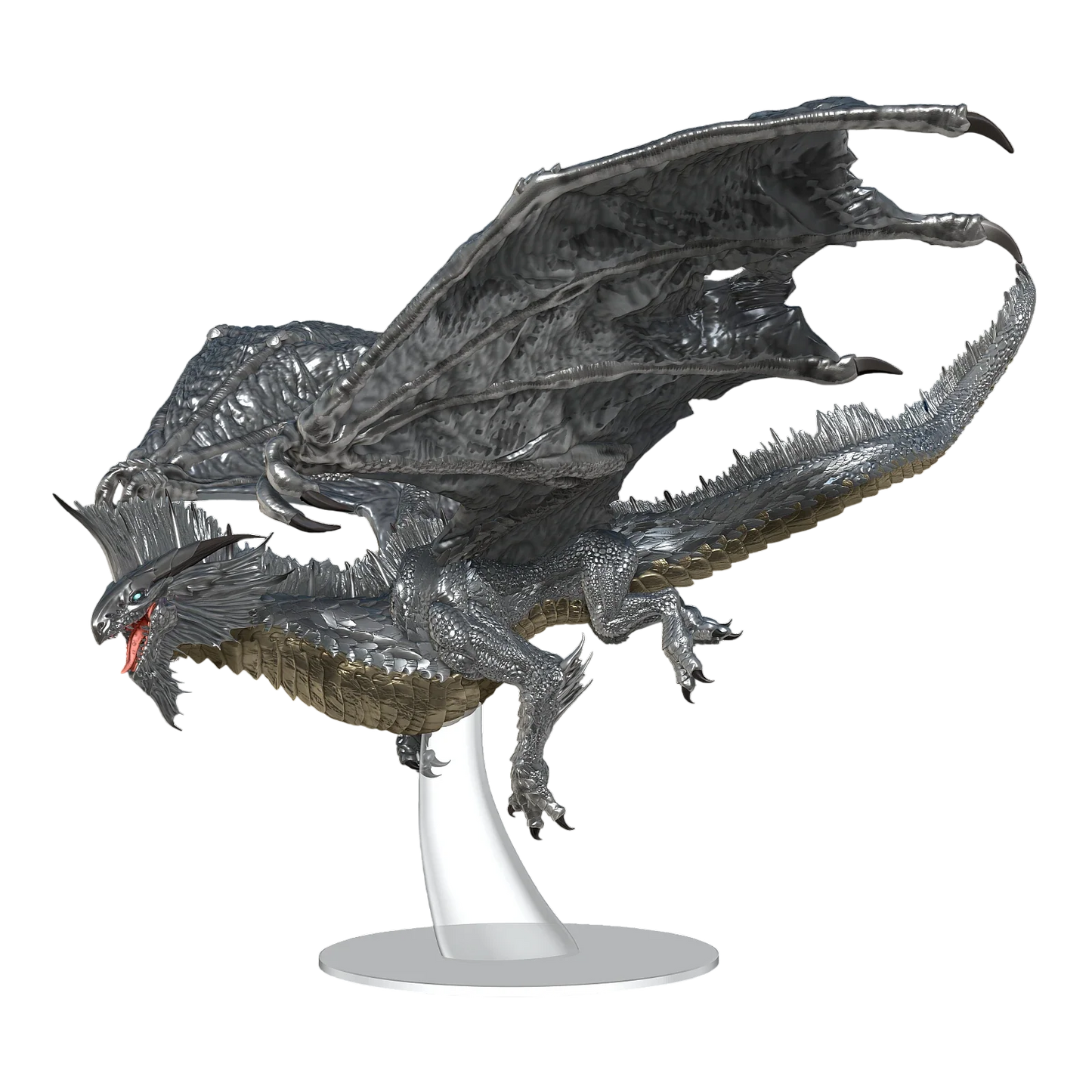D&D Icons of the Realms: Adult Silver Dragon (Unpainted)