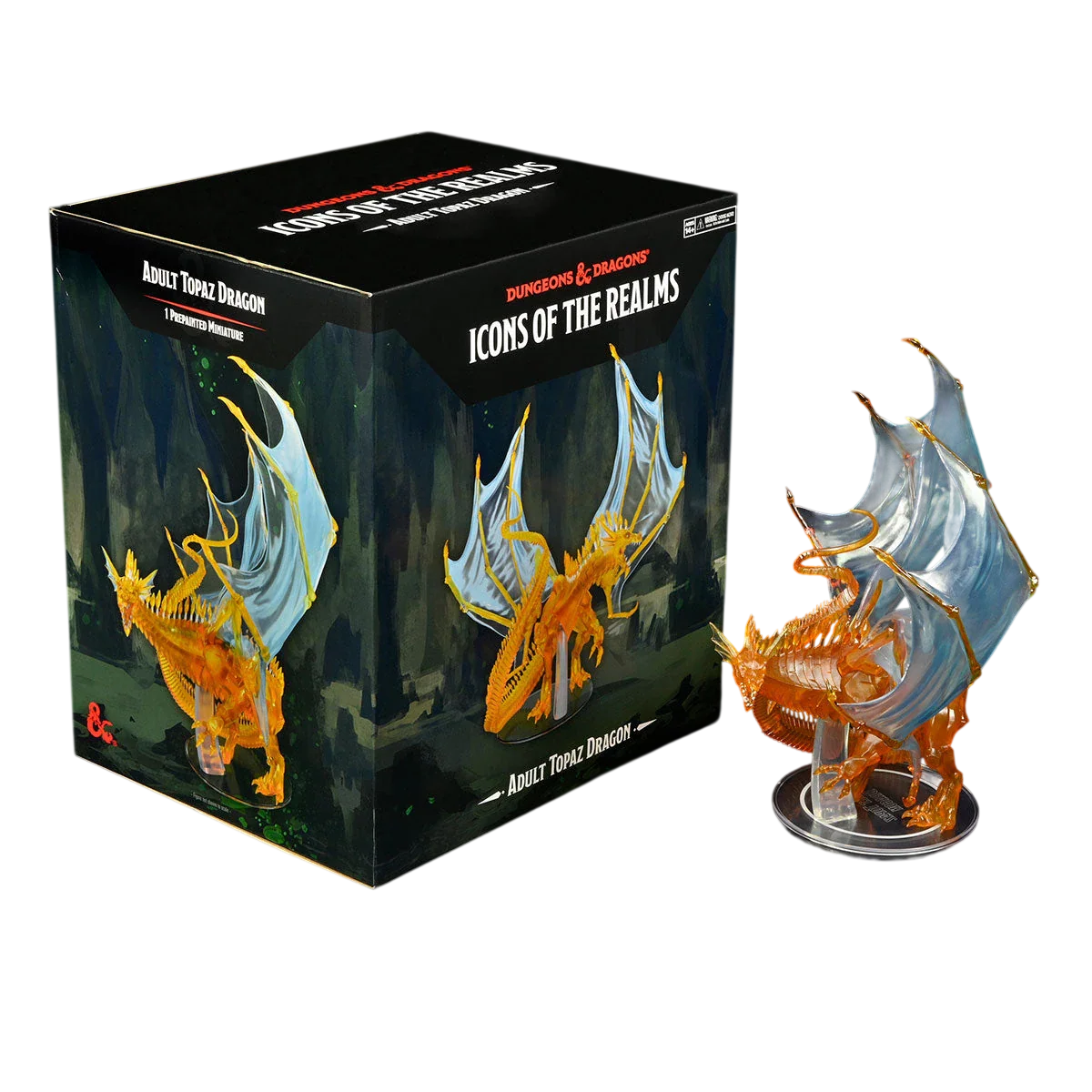 D&D Icons of the Realms: Adult Topaz Dragon (Custom Painted)