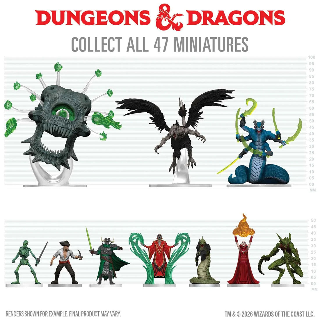 D&D Icons of the Realms: Arcana Unleashed: Deadfall 10 ct. Booster Brick (Set 42) (Custom Painted)