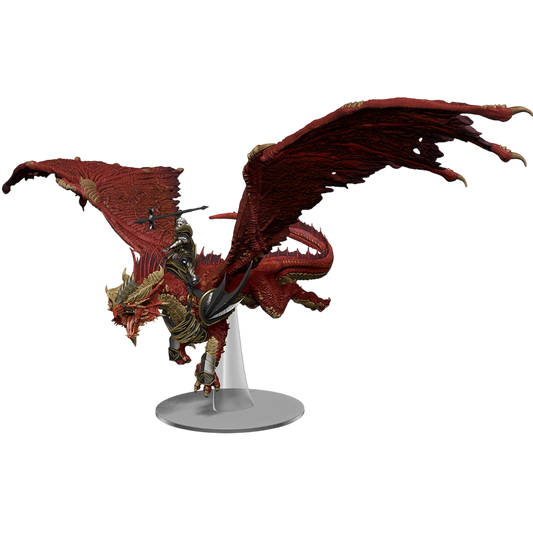 D&D Icons of the Realms: Dragonlance Kansaldi on Red Dragon (Prepainted)