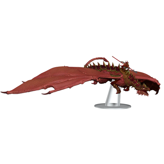 D&D Icons of the Realms: Dragonlance: Red Ruin & Red Dragonnel (Unpainted)