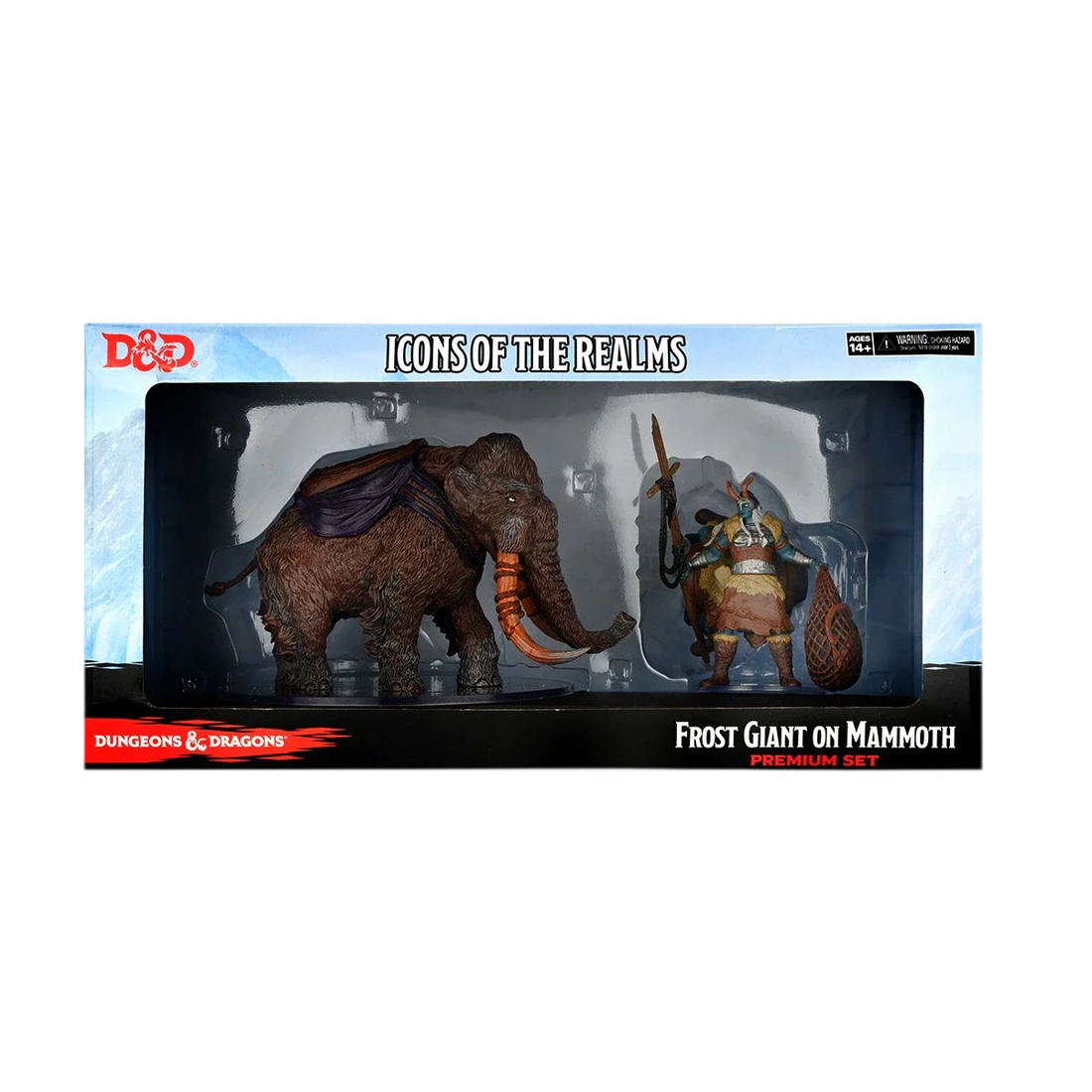 D&D Icons of the Realms: Miniatures: Snowbound Frost Giant and Mammoth Premium Set (Prepainted)