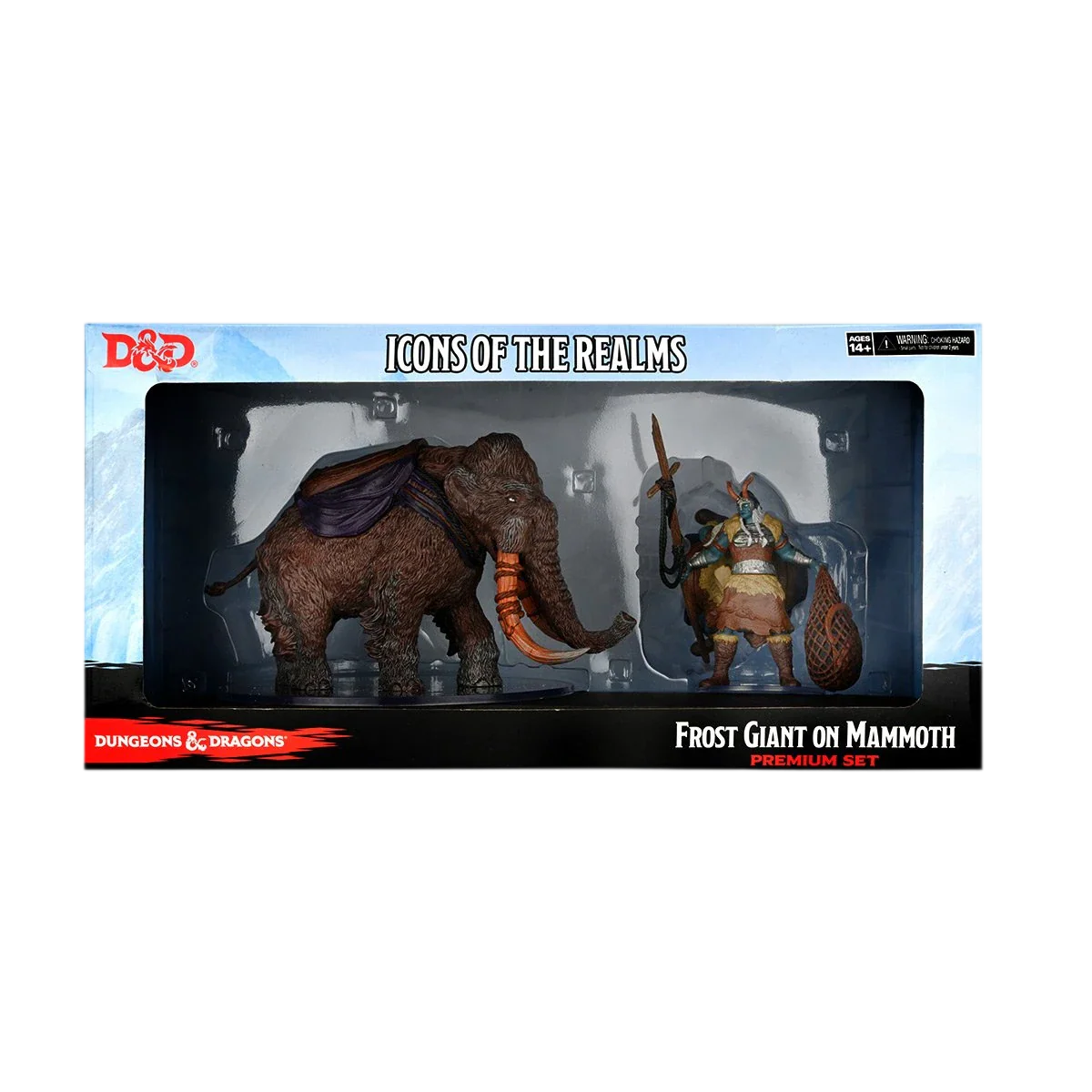 D&D Icons of the Realms: Miniatures: Snowbound Frost Giant and Mammoth Premium Set (Prepainted)