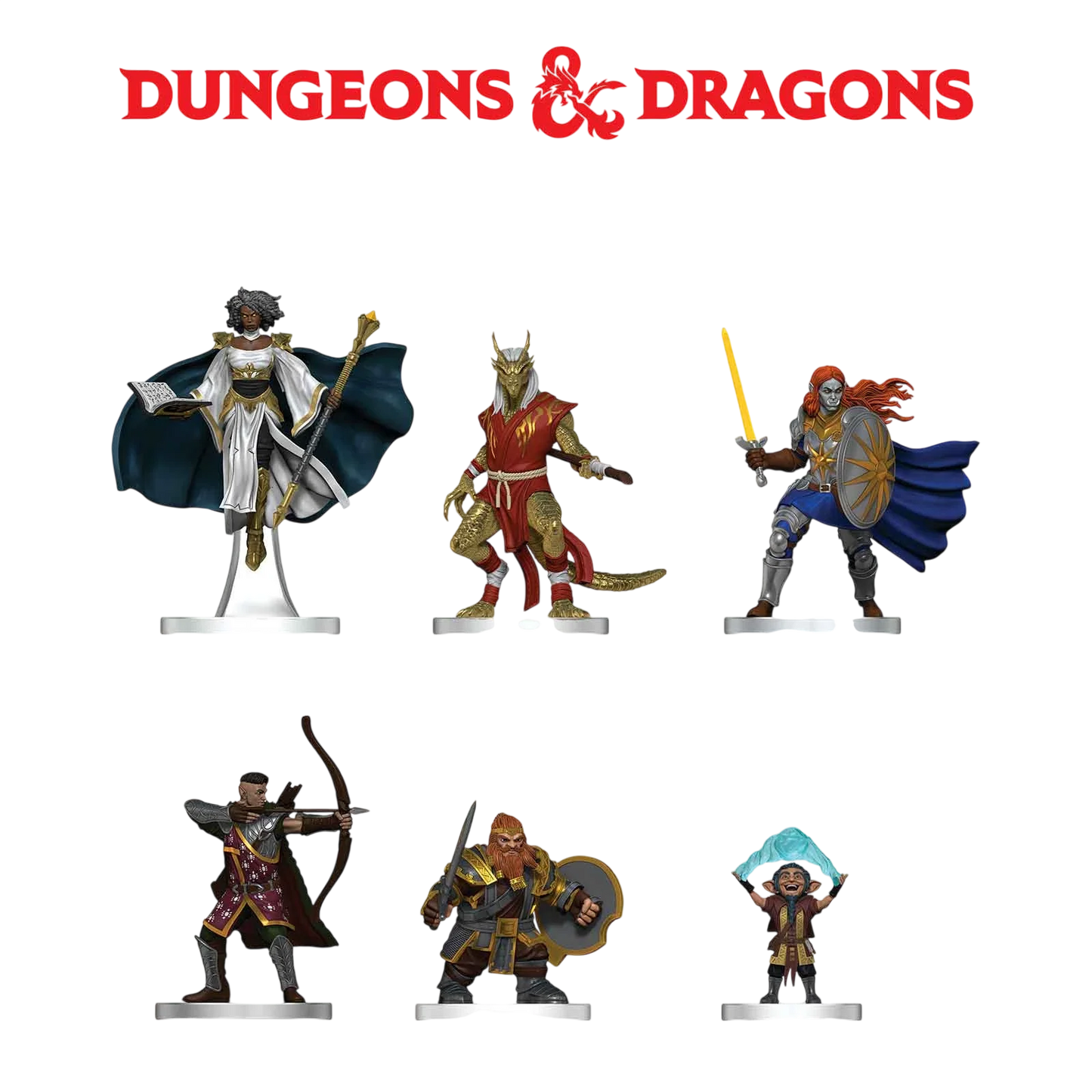 D&D Icons of the Realms: Player's Handbook: Swords & Staves Starter Set (Custom Painted)