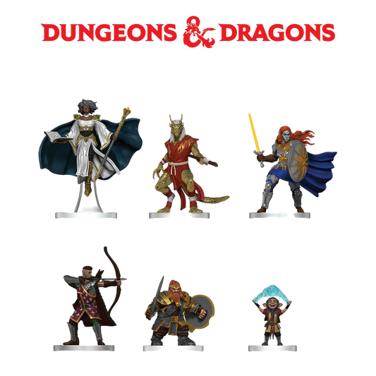 D&D Icons of the Realms: Player's Handbook: Swords & Staves Starter Set (Custom Painted)