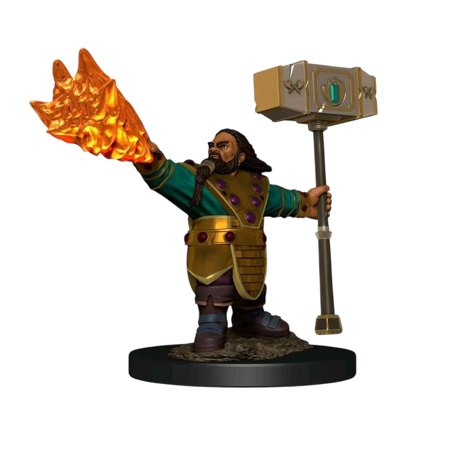 D&D Icons of the Realms: Premium Figures: Dwarf Cleric Male (Custom Painted)