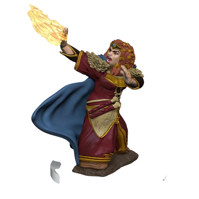 D&D Icons of the Realms: Premium Figures: Female Dwarf Wizard (Custom Painted)