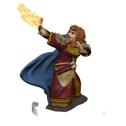 D&D Icons of the Realms: Premium Figures: Female Dwarf Wizard (Custom Painted)