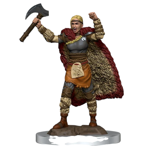 D&D Icons of the Realms: Premium Figures: Female Human Barbarian (Prepainted)