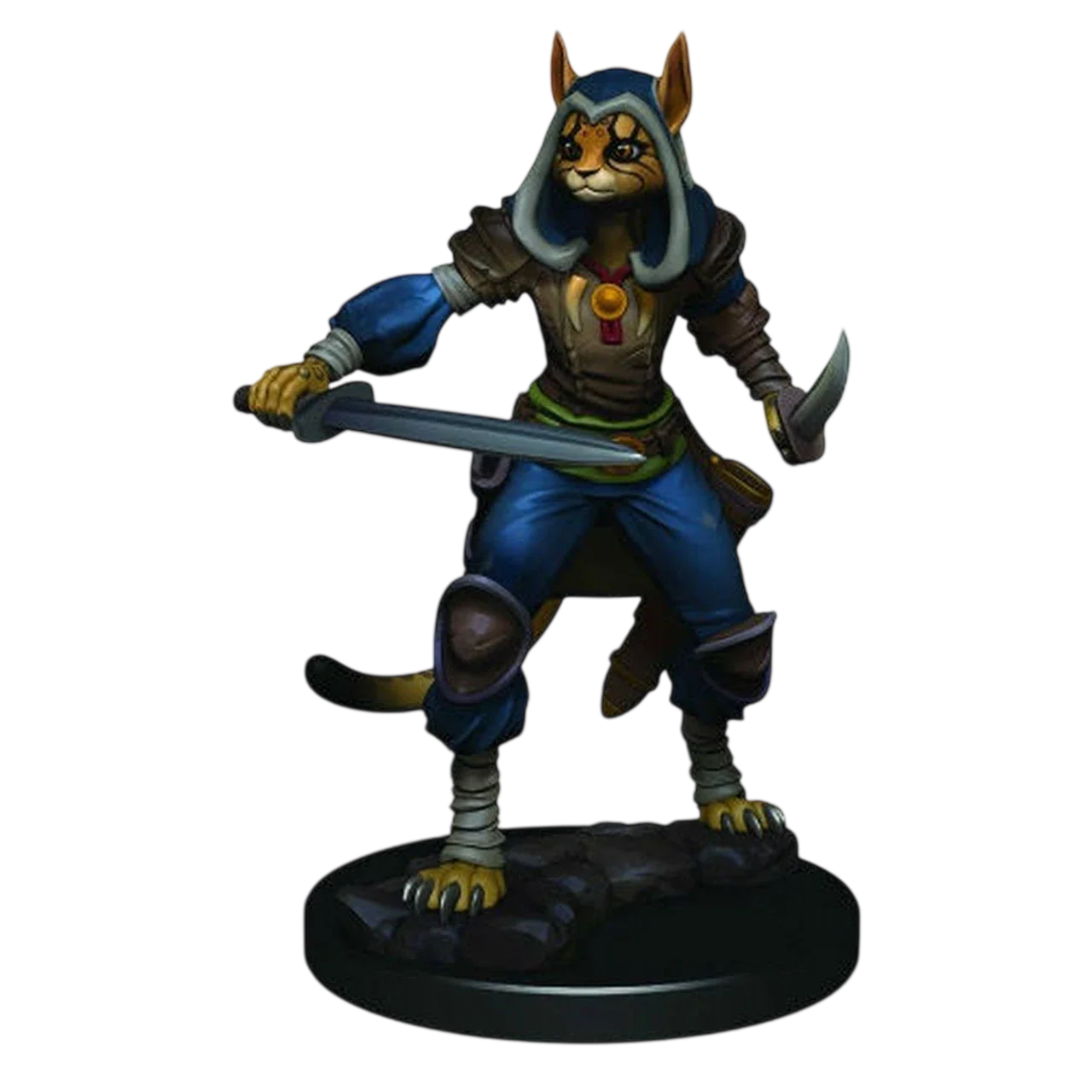 D&D Icons of the Realms: Premium Figures: Female Tabaxi Rogue (Custom Painted)