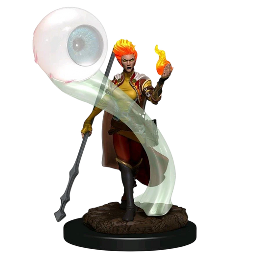 D&D Icons of the Realms: Premium Figures: Fire Genasi Wizard Female (Prepainted)