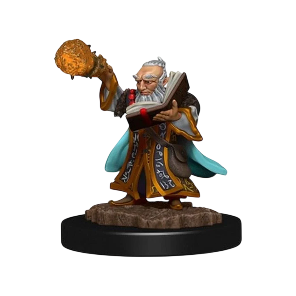 D&D Icons of the Realms: Premium Figures: Gnome Wizard Male (Prepainted)
