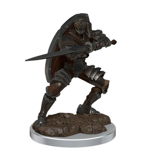D&D Icons of the Realms: Premium Figures: Male Warforged Fighter (Prepainted)