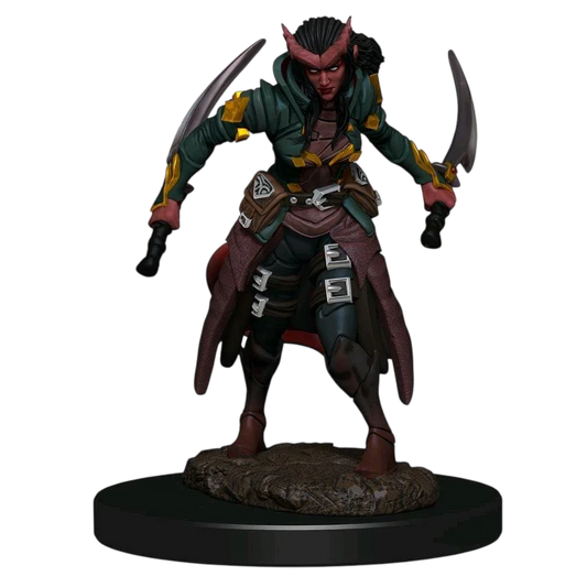 D&D Icons of the Realms: Premium Figures: Tiefling Rogue Female (Prepainted)