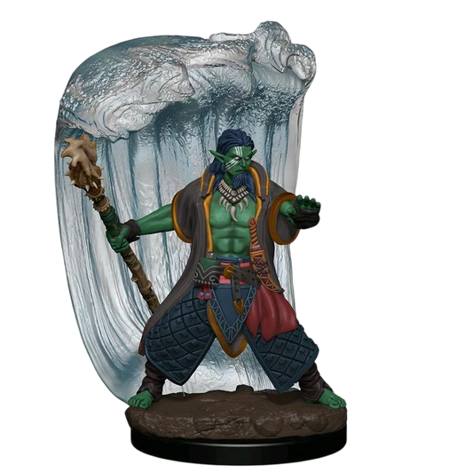 D&D Icons of the Realms: Premium Figures: Water Genasi Druid Male (Custom Painted)