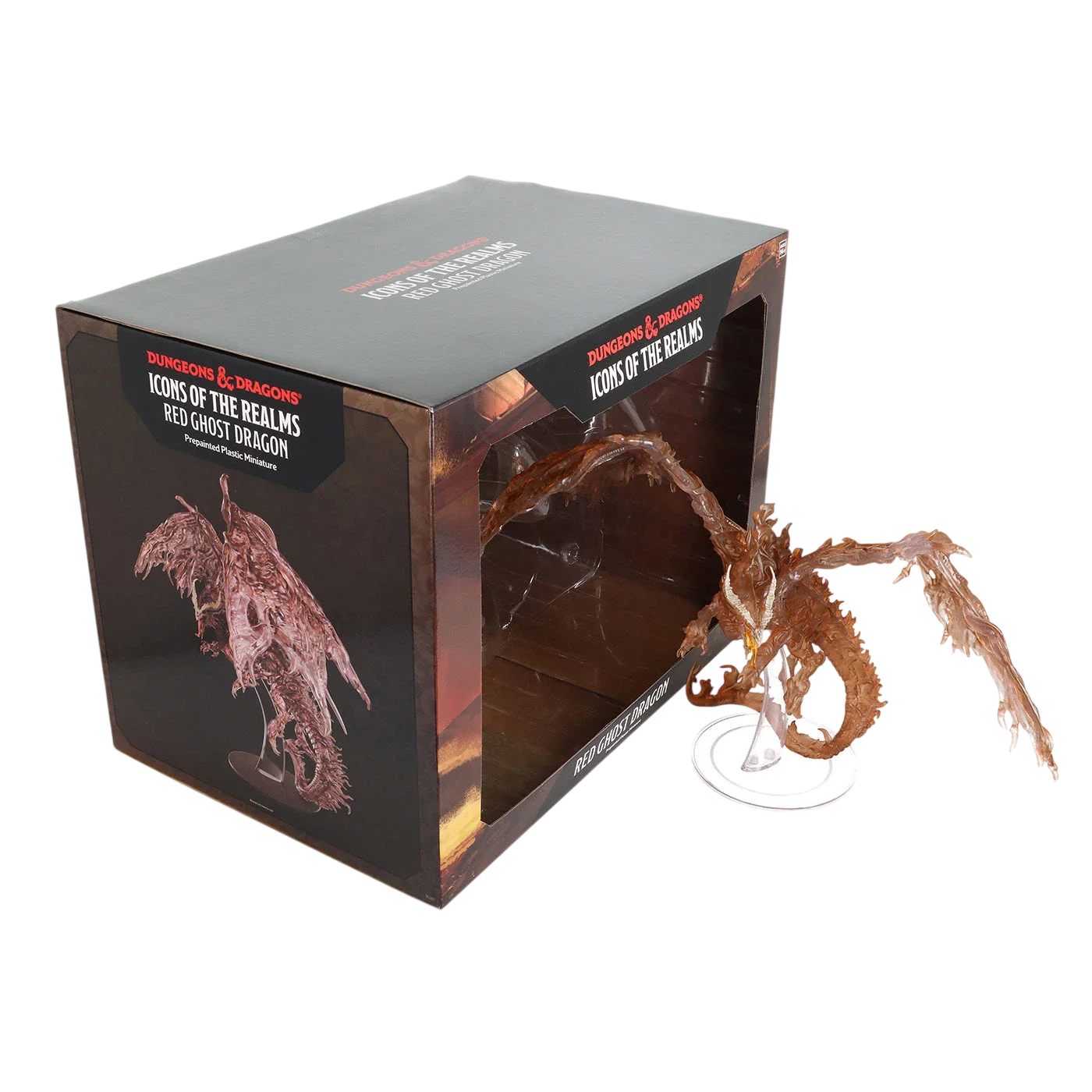 D&D Icons of the Realms: Red Ghost Dragon (Custom Painted)