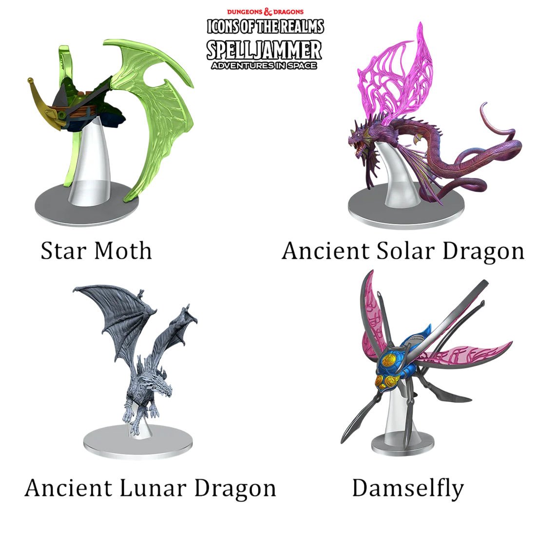 D&D Icons of the Realms: Spelljammer: Adventures in Space: Ship Scale: Astral Elf Patrol (Custom Painted)