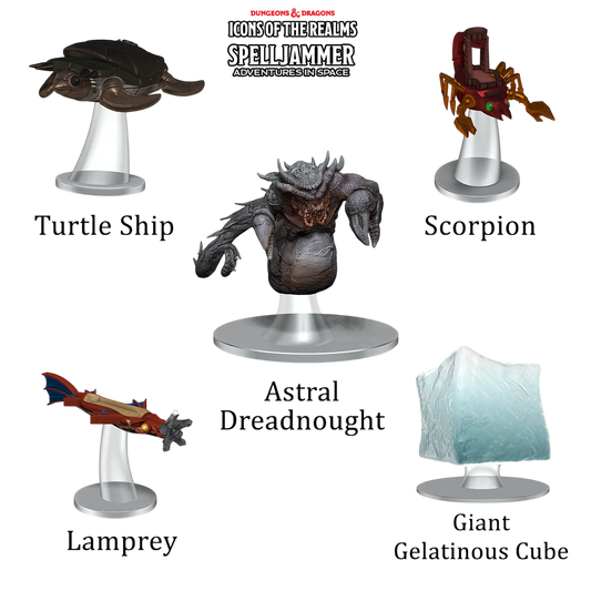 D&D Icons of the Realms: Spelljammer: Adventures in Space: Ship Scale: Attacks from Deep Space (New in Box)