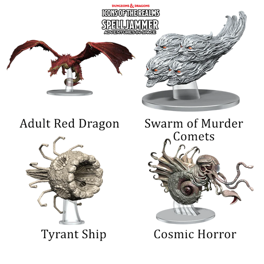 D&D Icons of the Realms: Spelljammer: Adventures in Space: Ship Scale: Threats from the Cosmos (Unpainted)