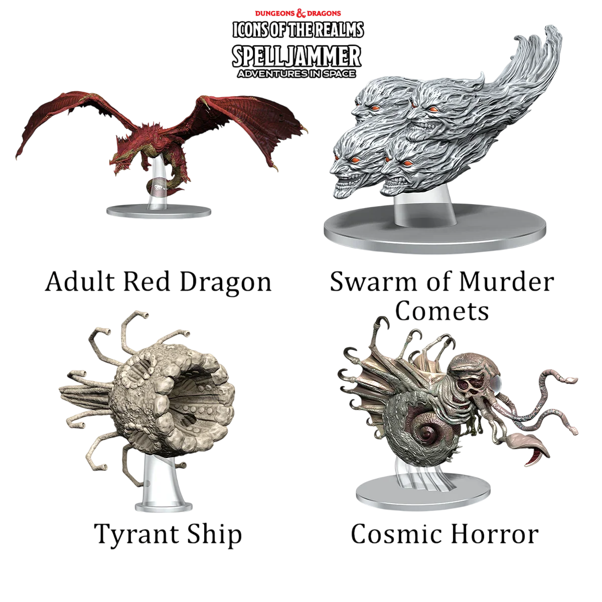 D&D Icons of the Realms: Spelljammer: Adventures in Space: Ship Scale: Threats from the Cosmos (Custom Painted)