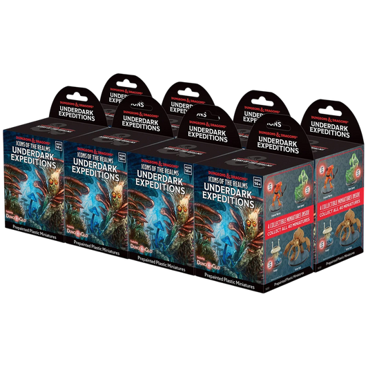 D&D Icons of the Realms: Underdark Expeditions: 8 ct. Booster Brick (Prepainted)