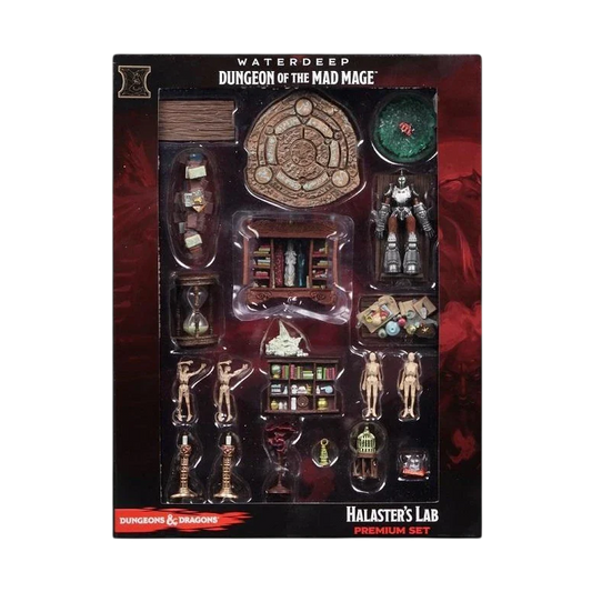 D&D Icons of the Realms: Waterdeep: Dungeon of the Mad Mage: Halaster's Lab Premium Set (Prepainted)